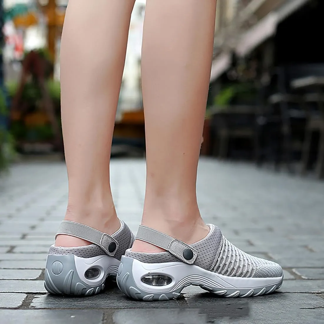 Orthopedic Clogs for Women, Air Cushion Mesh Orthopedic Walking Sandals Slide Sneakers