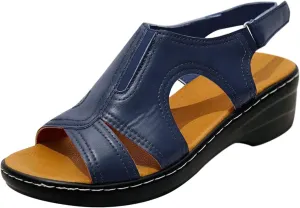 Orthopedic Sandals for Women Arch Support Ankle Strap Dressy Walking Sandals Open Toe Platform Wedge Beach Shoes
