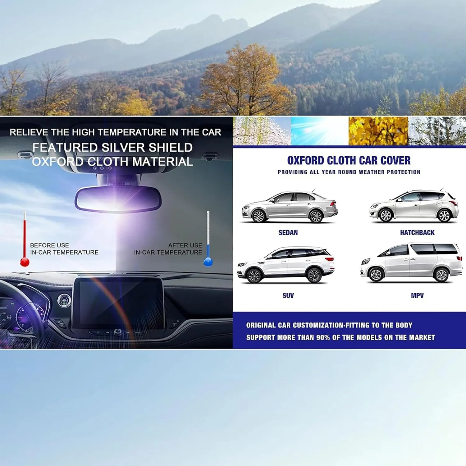Outdoor Car Cover Compatible with Daewoo Nexia Saloon 1995-1997 Waterproof All Weather Breathable Large Car Cover,with Zipper,Custom Full Car Covers,Suitable for All Seasons(06)