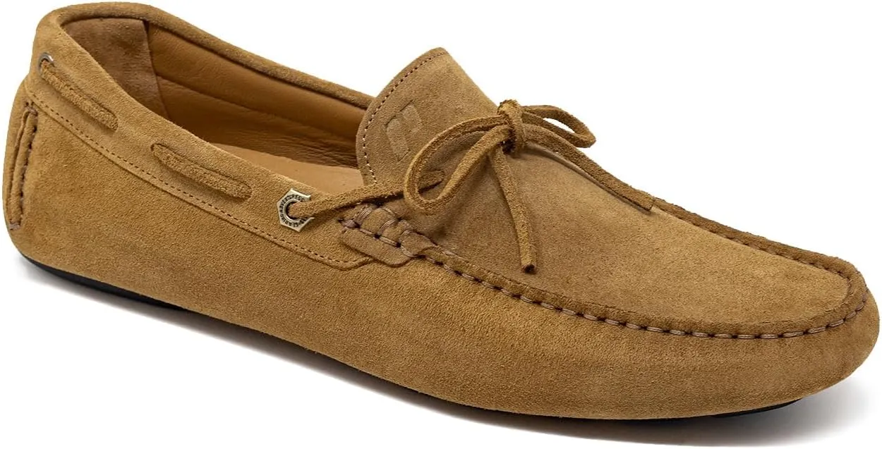 Piloti Mens Driving Shoes, Stylish Comfortable Atlas Italian Suede Soft Lightweight Footwear, Casual Classy Everyday Sneakers