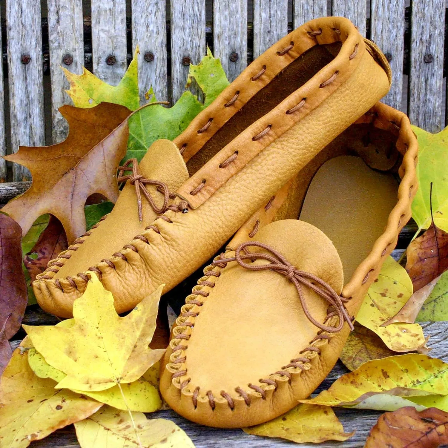 Realeather Crafts C4604-02 Leather Moccasin Kit, Gold