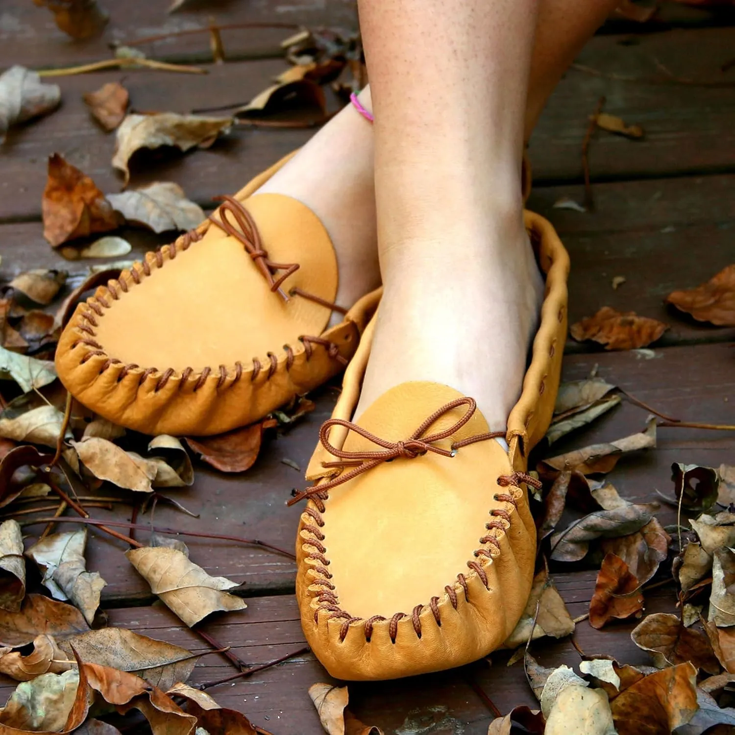 Realeather Crafts C4604-02 Leather Moccasin Kit, Gold