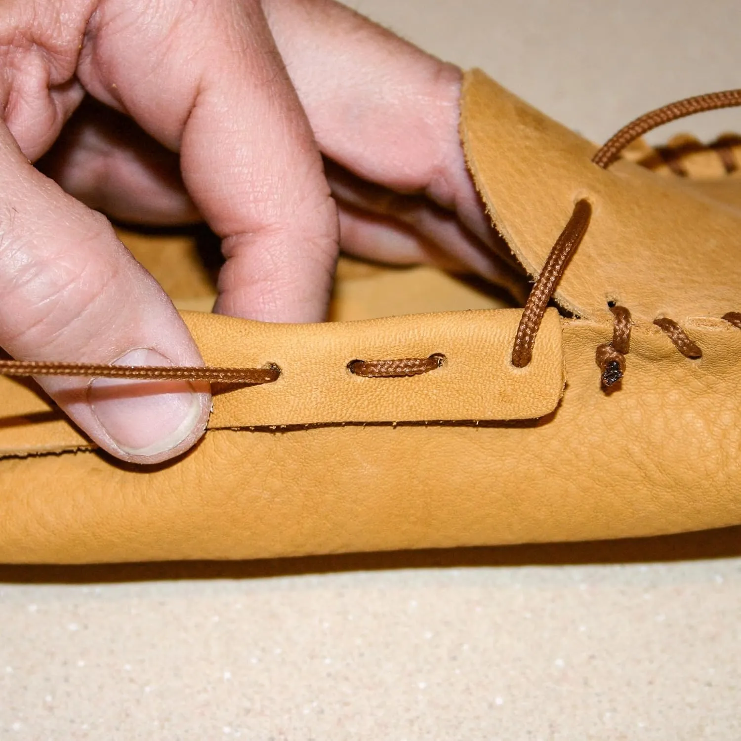 Realeather Crafts C4604-02 Leather Moccasin Kit, Gold