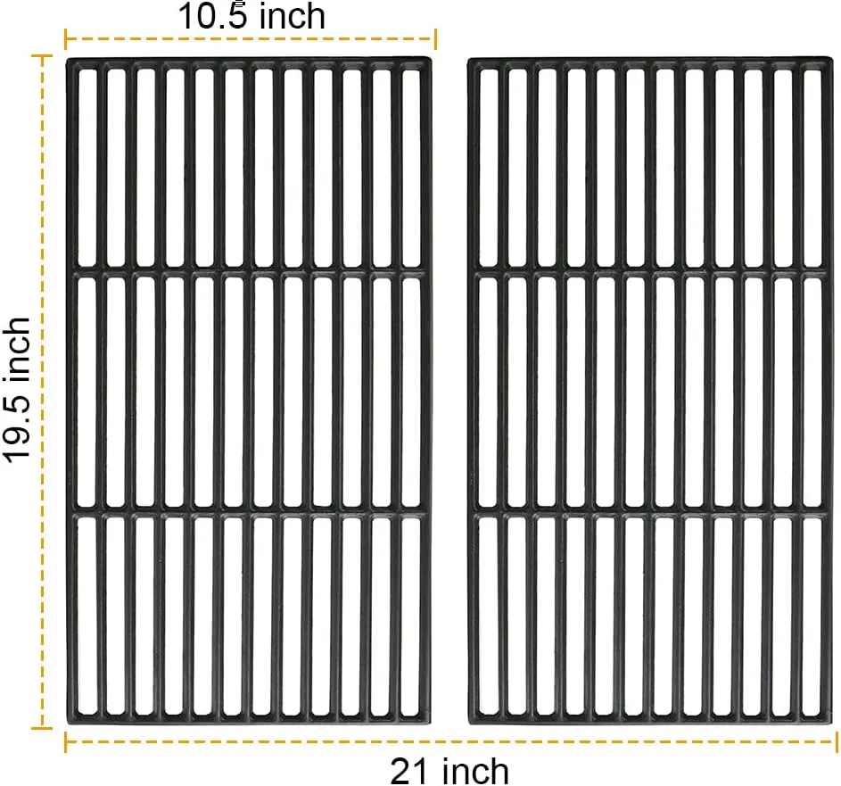 SafBbcue Cooking Grates for Camp Chef PG24 DLX SE24 PG24XT SG24 Pellet Grill and Traeger Pro 22 575 Lil' Tex Elite Pellet Grill Grids -Cast Iron
