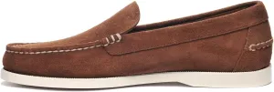 Sebago Frank Boat Roughout Loafers for Men- Handsewn Roughout Leather Shoes with Leather Sock Lining and Non-Marking, Non-Slip Siped Rubber Soles