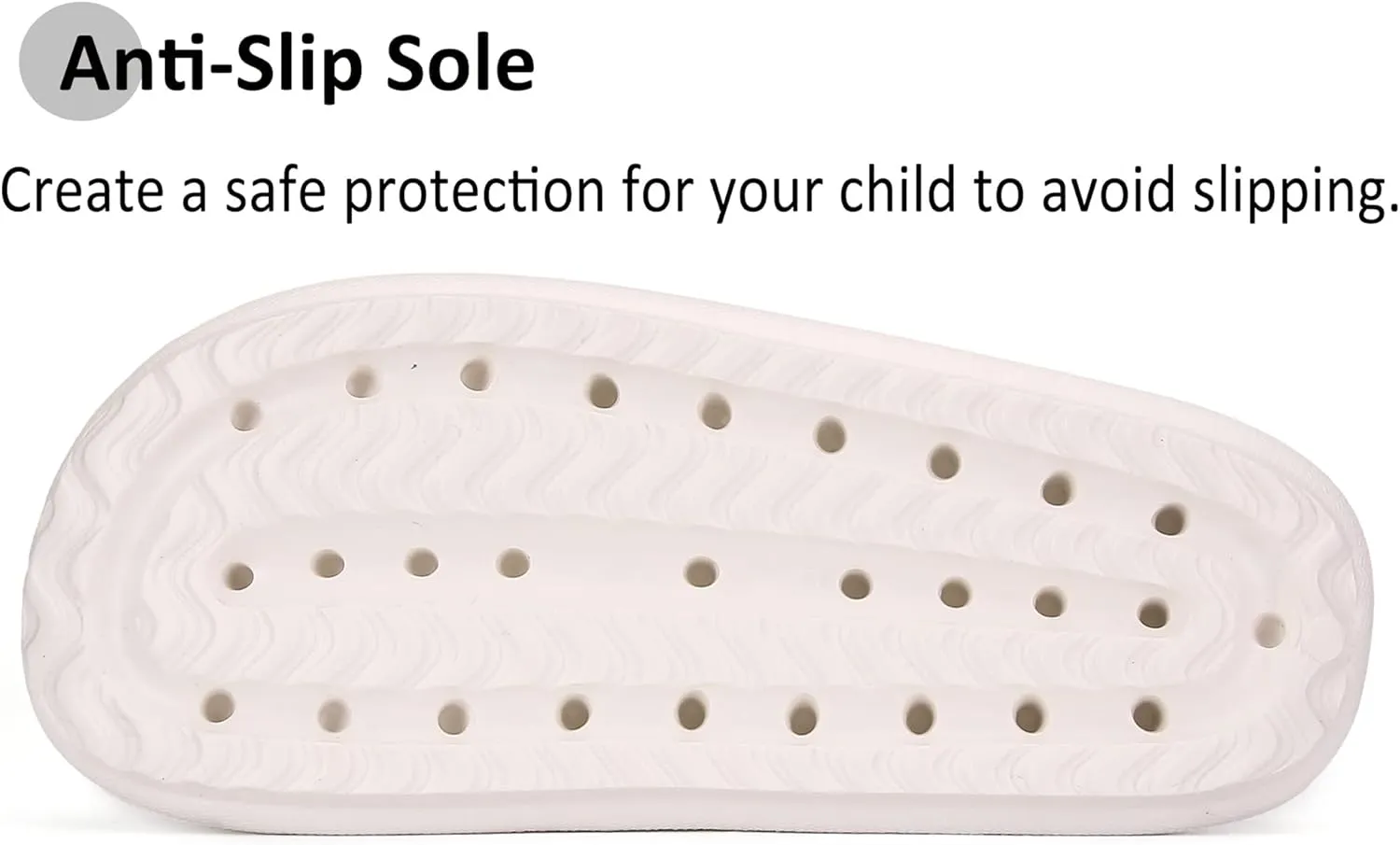 Sharllen Cloud Slides for Boys & Girls - Non-Slip House Slippers for Kids - Beach Slide Sandals in Black, White & Beige