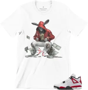 Shirt to Match Jordan 4 Red Cement Men's Graphic Urban Tee