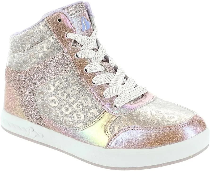 Skechers Girl's Street Standouts 2.0-Leopard Shine Sneaker
