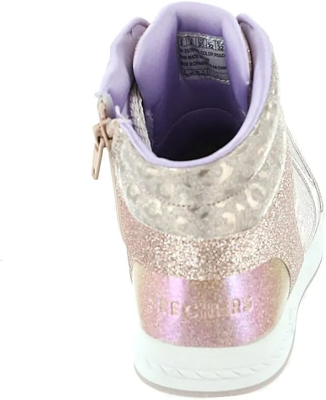 Skechers Girl's Street Standouts 2.0-Leopard Shine Sneaker
