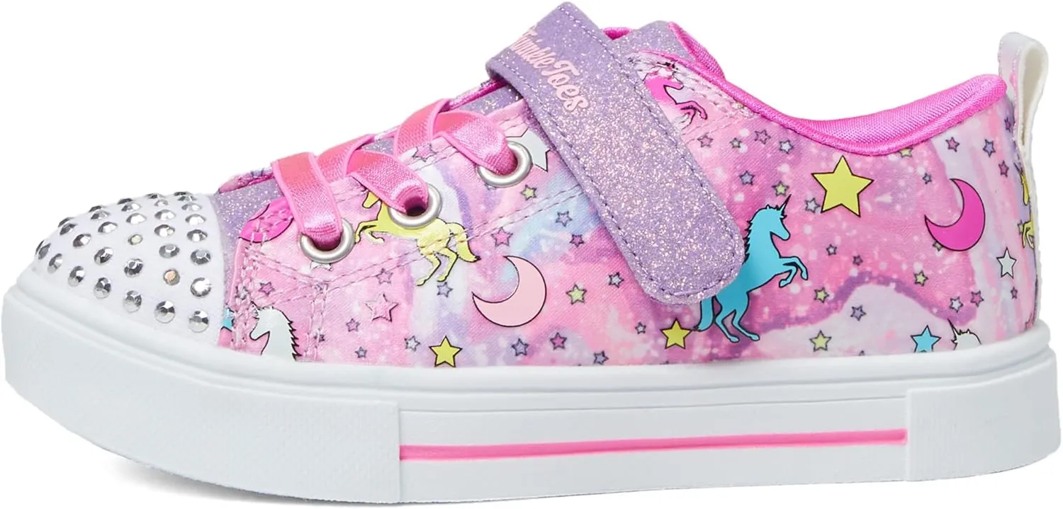 Skechers Girl's Twinkle Sparks Ice-Heather Sneaker