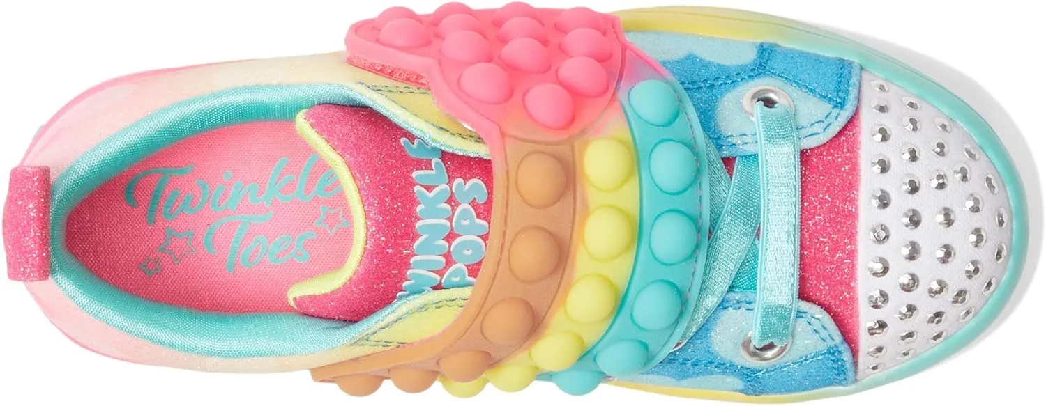 Skechers Unisex-Child Twinkle Toes TWI-Lites 2.0-Heart Pops Sneaker