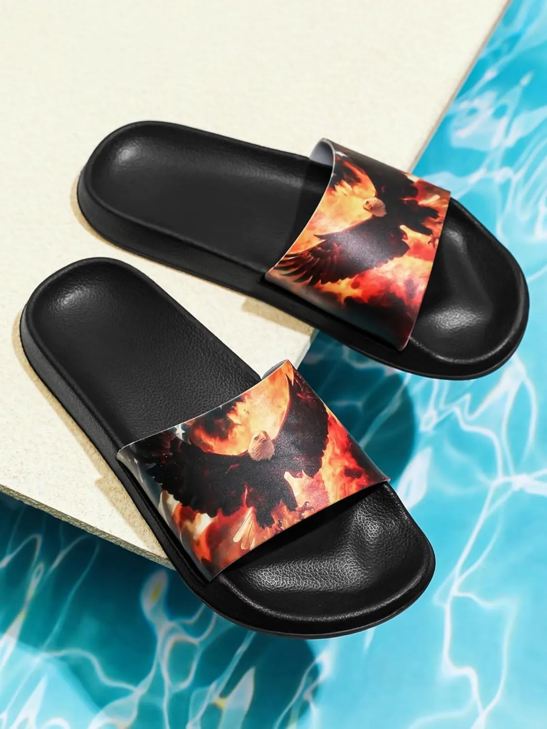 Slides Slippers for Women Men Shower Slippers Pool Beach Sandals Non Slip Flat Sandals for Summer