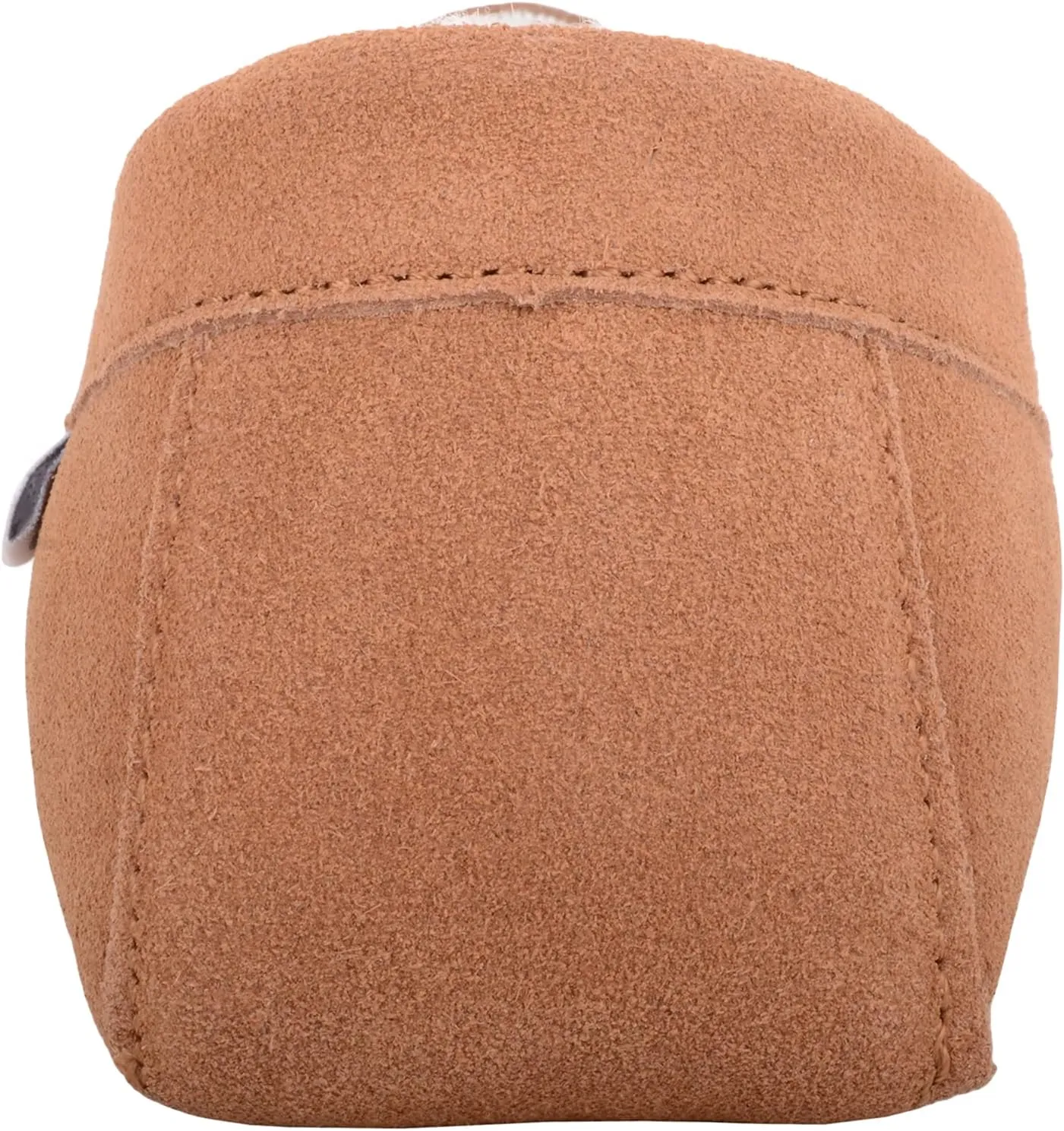 SNUGRUGS Mens Ronnie Suede Moccasin Slippers with Wool Inner and Suede Sole