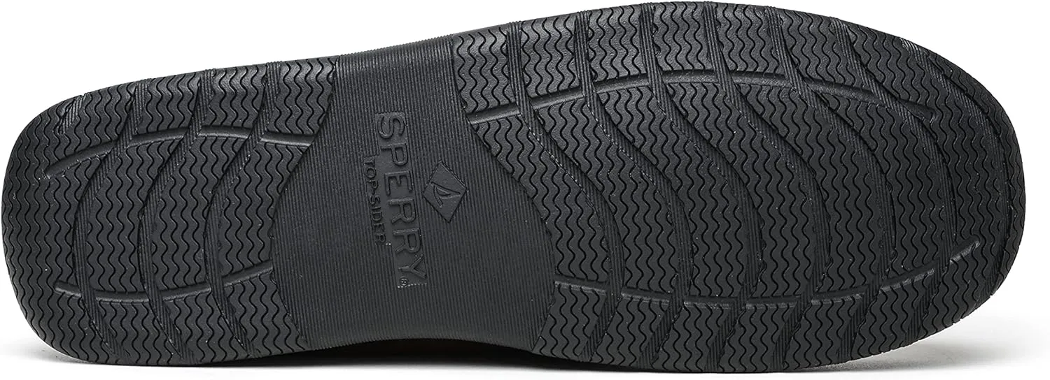 Sperry Men's Trapper Moccasin Slippers with Rawhide Leather Lacing, Lightweight Hardsole Moccasin Slippers for Men