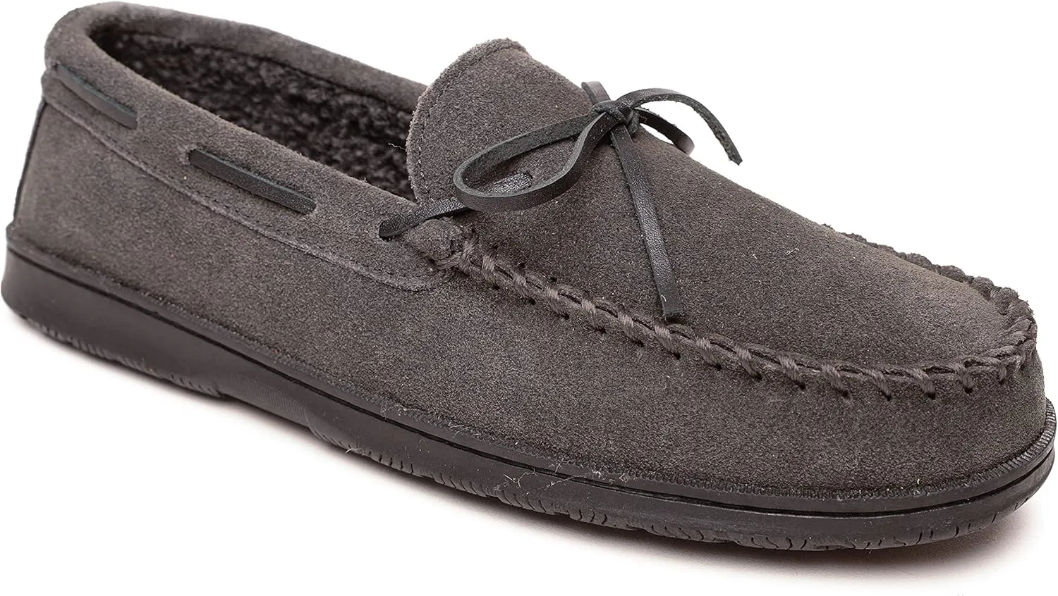 Sperry Men's Trapper Moccasin Slippers with Rawhide Leather Lacing, Lightweight Hardsole Moccasin Slippers for Men