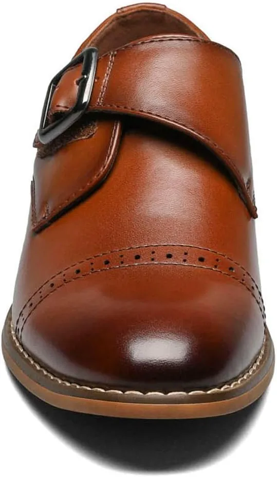 Stacy Adams Boy's Desmond Cap-Toe Monk Strap Loafer