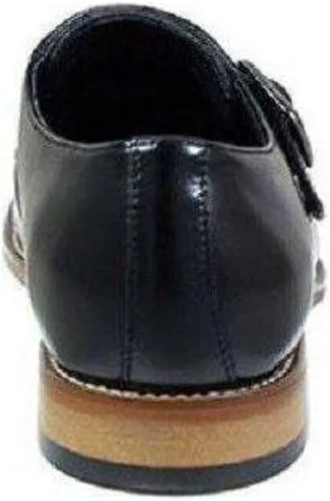 STACY ADAMS Men's Desmond Cap-Toe Monk-Strap Slip-on Loafer