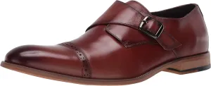 STACY ADAMS Men's Desmond Cap-Toe Monk-Strap Slip-on Loafer