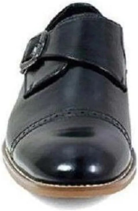 STACY ADAMS Men's Desmond Cap-Toe Monk-Strap Slip-on Loafer