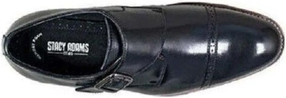 STACY ADAMS Men's Desmond Cap-Toe Monk-Strap Slip-on Loafer