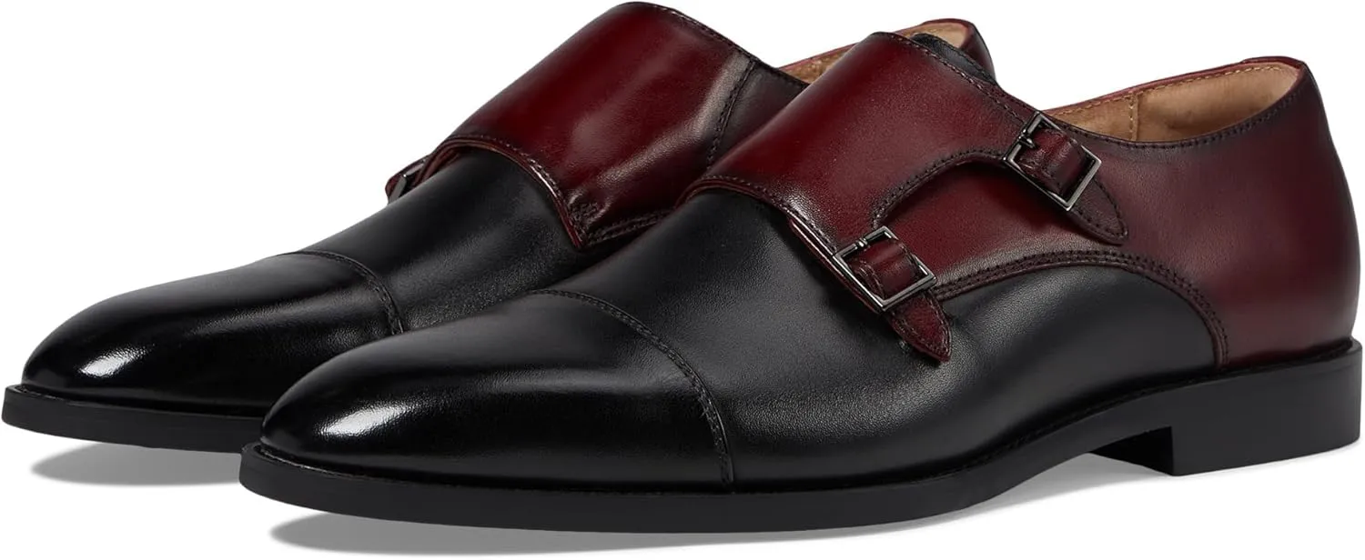 Stacy Adams Men's Raythorne Cap Toe Double Monk Strap Loafer