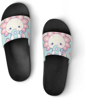Summer Slippers Women Men Indoor Outdoor Soft Wear-Resistant House Shower Shoes with A Non-slip Thick Sole