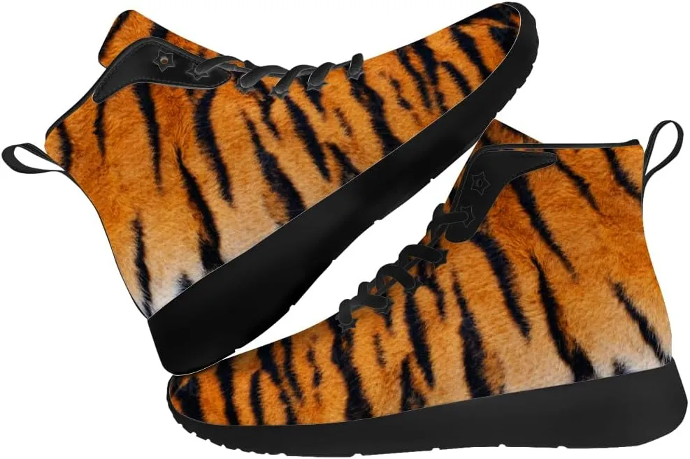 Tiger Shoes for Women Men High Top Sneakers High Top Shoes Gifts for Boyfriend Girlfriend