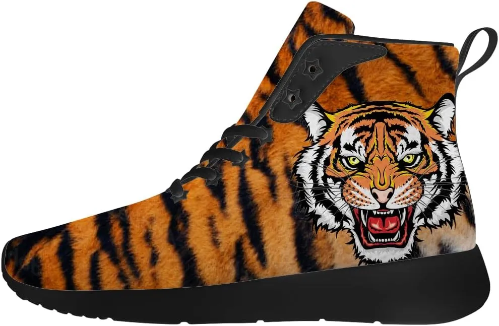 Tiger Shoes for Women Men High Top Sneakers High Top Shoes Gifts for Boyfriend Girlfriend