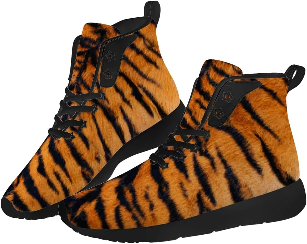 Tiger Shoes for Women Men High Top Sneakers High Top Shoes Gifts for Boyfriend Girlfriend