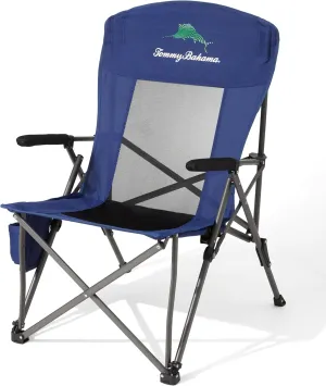 Tommy Bahama Champion's Chair Hard Arm Quad Folding Outdoor Chair