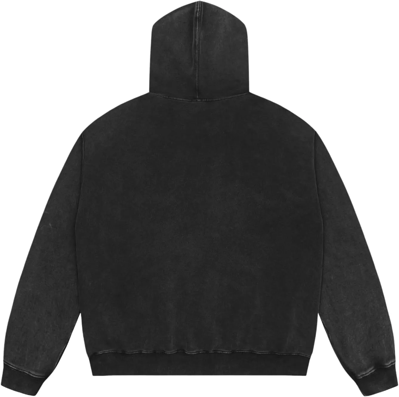 Unisex Vintage Letter Print Hoodies Oversized Washed To Make Old 400g High Weight Wool Hoodies