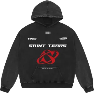 Unisex Vintage Letter Print Hoodies Oversized Washed To Make Old 400g High Weight Wool Hoodies