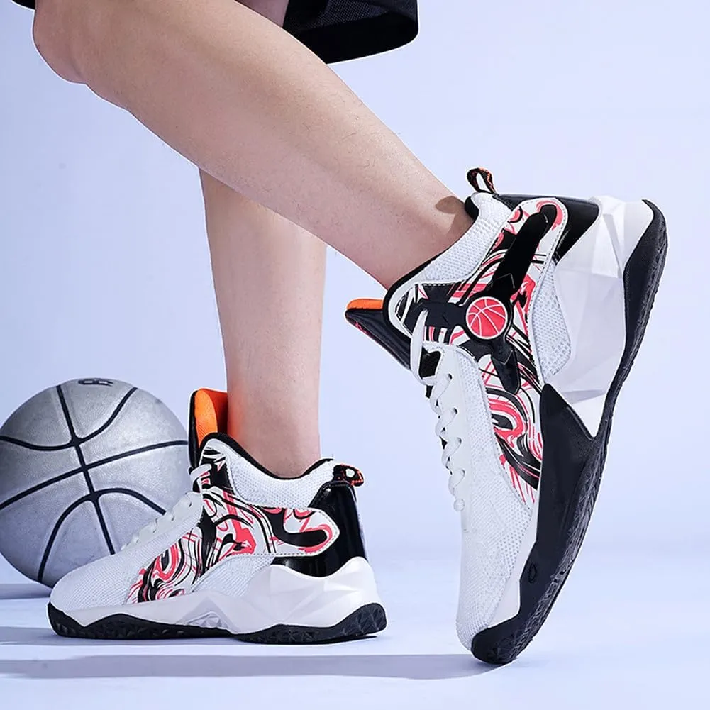 Unisex's High Top Lightweight Fly-Weaving Running Jogging Sneakers Sports Tennis Basketball Shoes