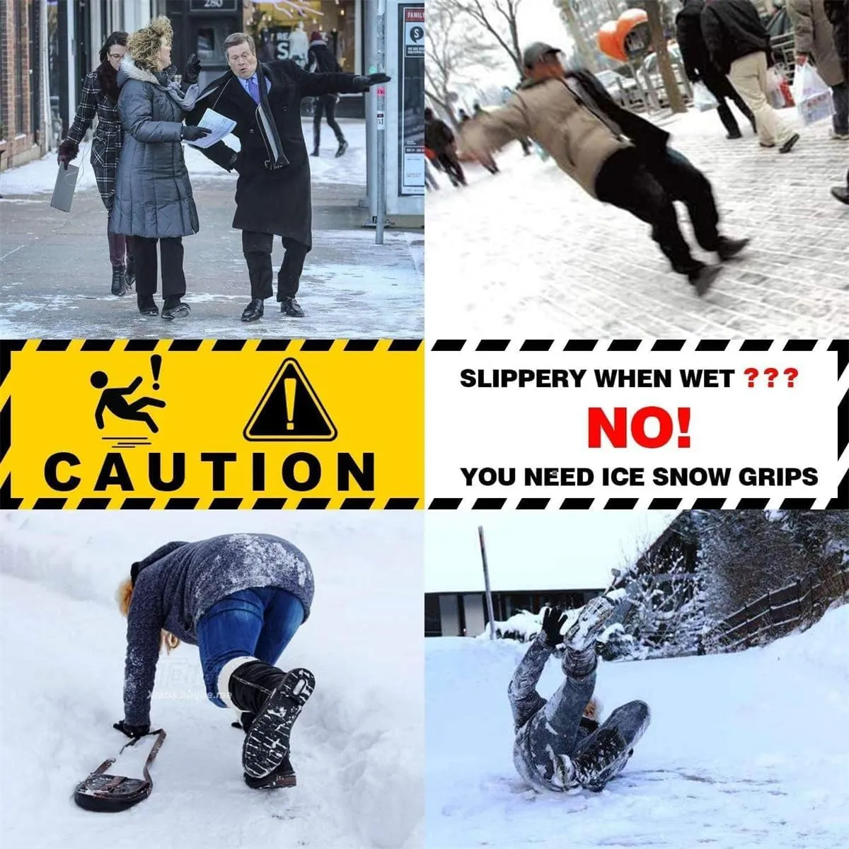 Universal Ice Cleats,Non Slip Gripper Spikes,Non Slip Gripper Spikes Ice Cleats Snow Traction Cleats Crampons for Women Men Walking and Running on Snow and Ice
