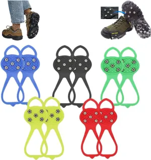 Universal Ice Cleats,Non Slip Gripper Spikes,Non Slip Gripper Spikes Ice Cleats Snow Traction Cleats Crampons for Women Men Walking and Running on Snow and Ice