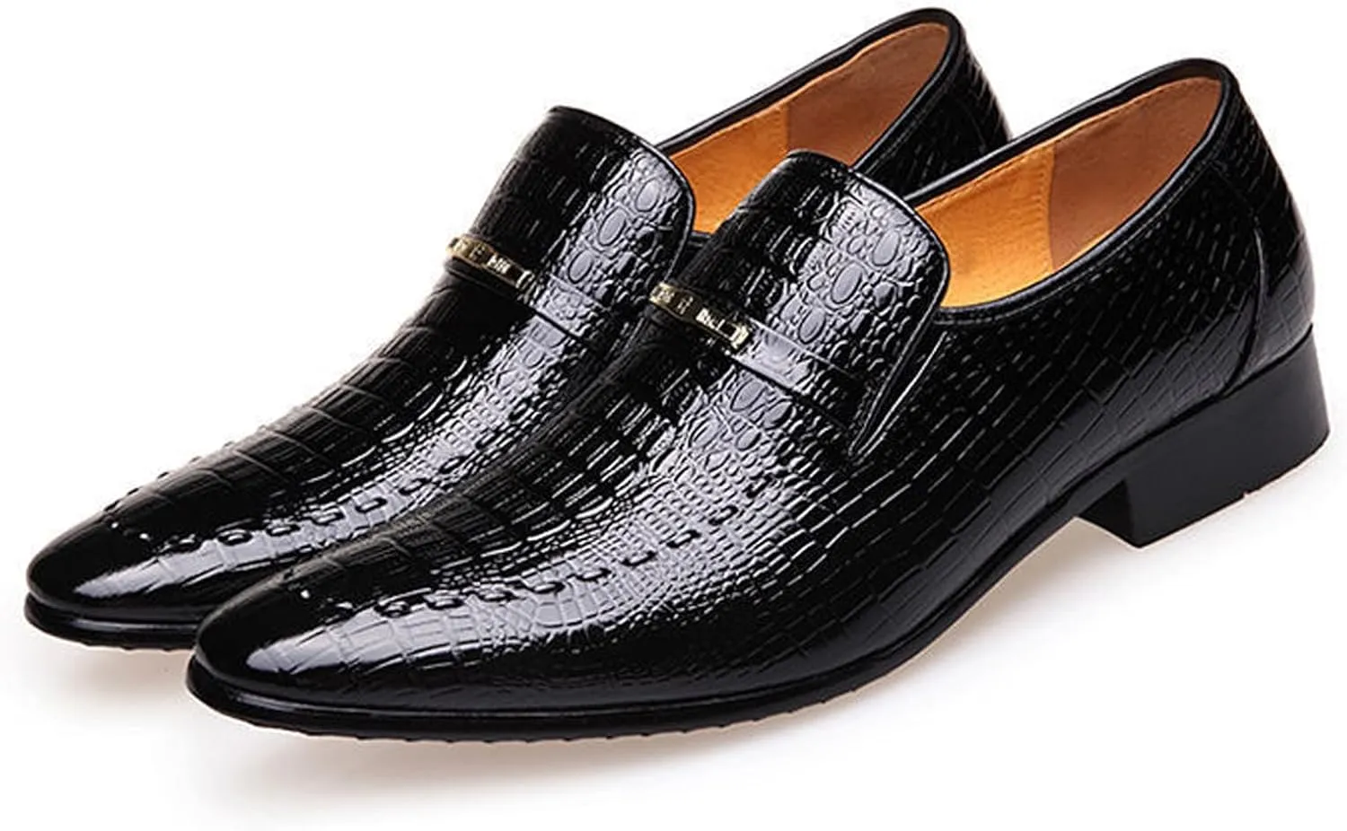 UOQAPRE Men's Oxfords Formal Dress Shoes Classic Oxford Dress Shoes Formal Business Full Leather Shoes for Men