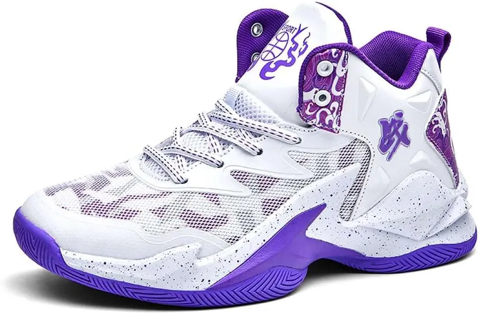 VAXAV Unisex High Top Basketball Shoes Outdoor Sports Sneakers Athletic Running Tennis Shoes