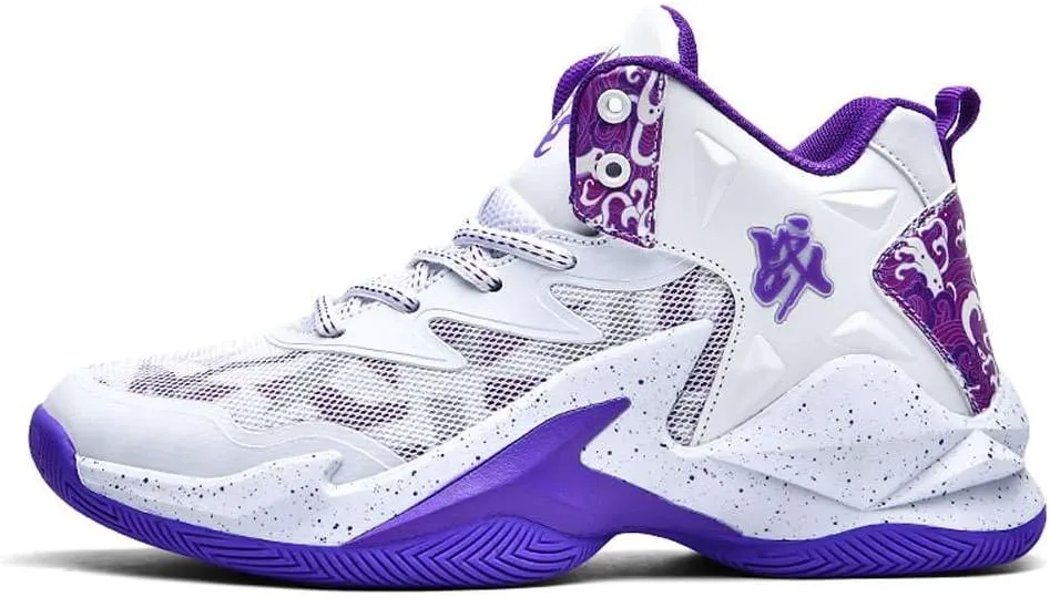 VAXAV Unisex High Top Basketball Shoes Outdoor Sports Sneakers Athletic Running Tennis Shoes