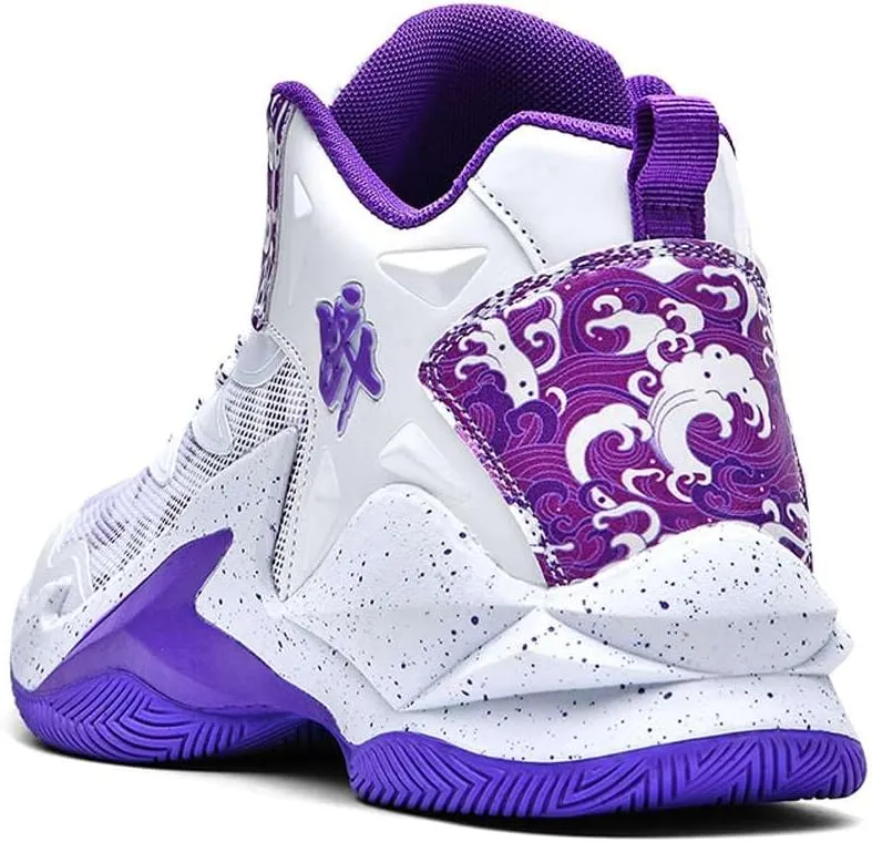 VAXAV Unisex High Top Basketball Shoes Outdoor Sports Sneakers Athletic Running Tennis Shoes
