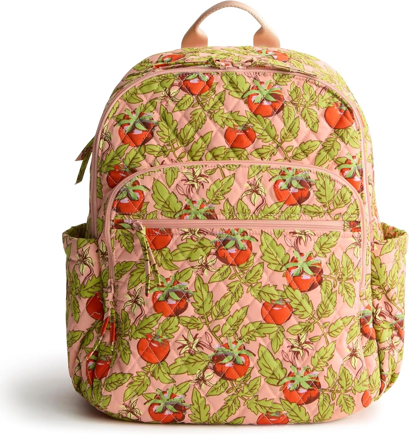 Vera Bradley Premium Cotton Bancroft Backpack, Tomato Vines