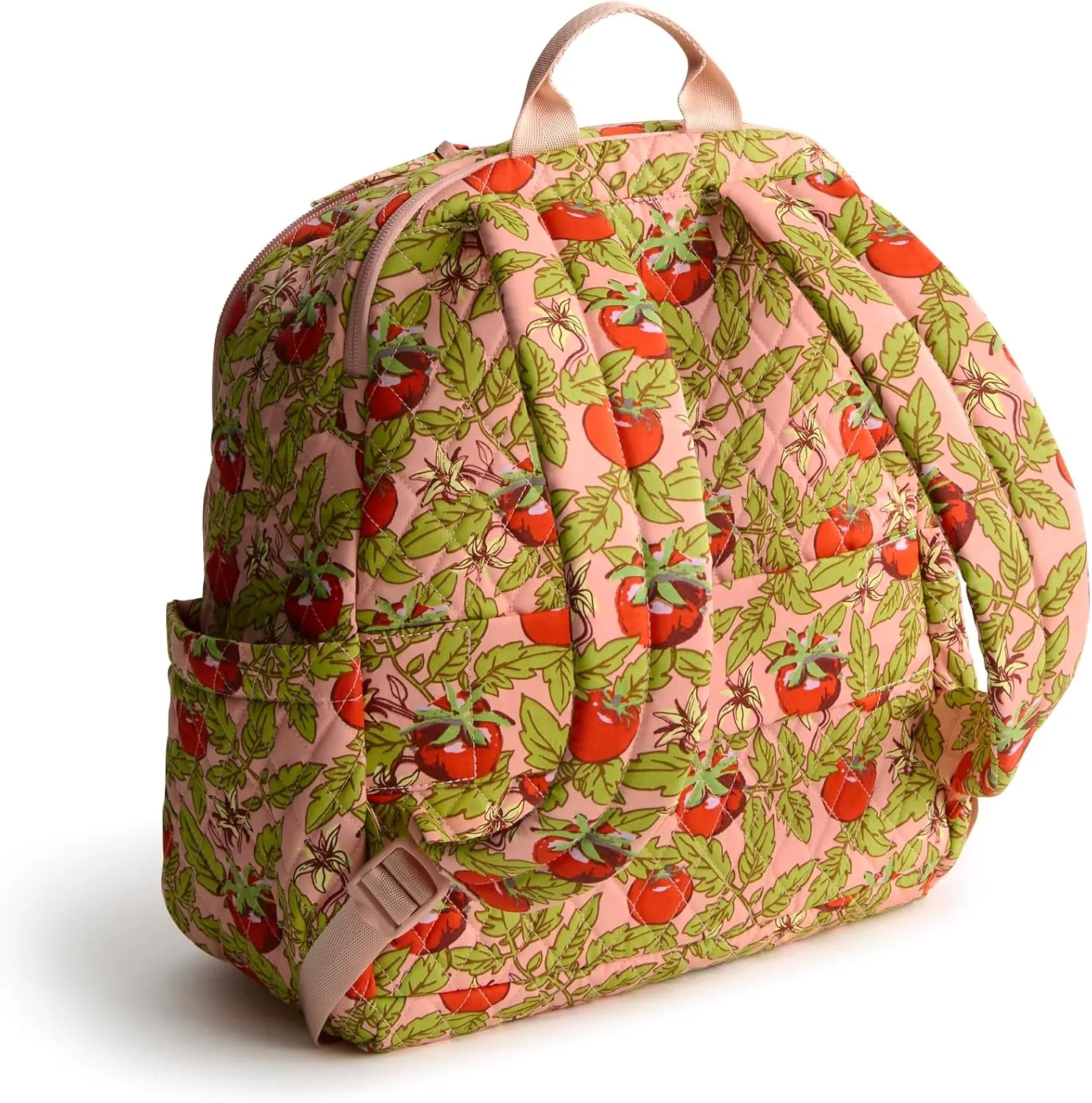 Vera Bradley Premium Cotton Bancroft Backpack, Tomato Vines