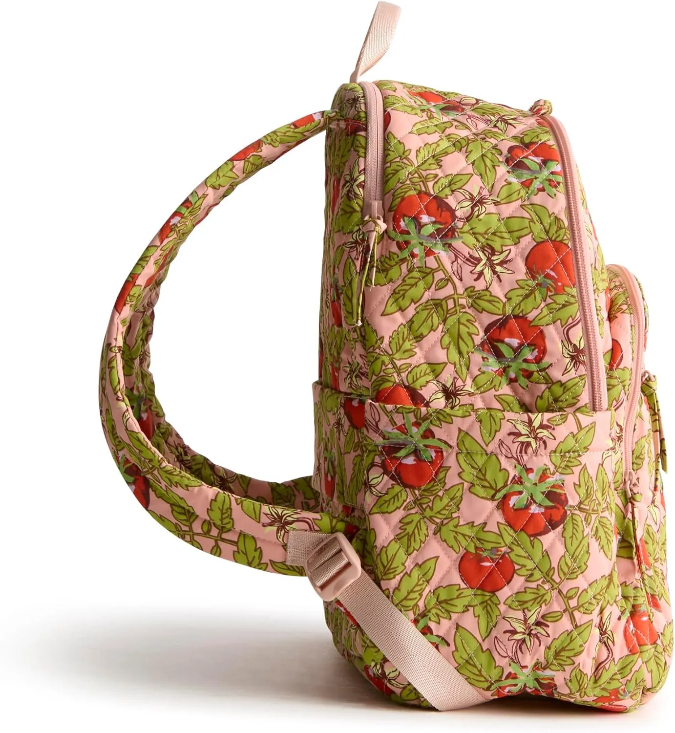 Vera Bradley Premium Cotton Bancroft Backpack, Tomato Vines