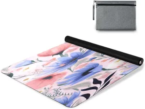 Watercolor Flowers Yoga Mat Tear Resistance & Thick Gym Fitness Mat,Non Slip Natural Rubber Yoga Mat for Yoga, Pilates & Floor Workouts