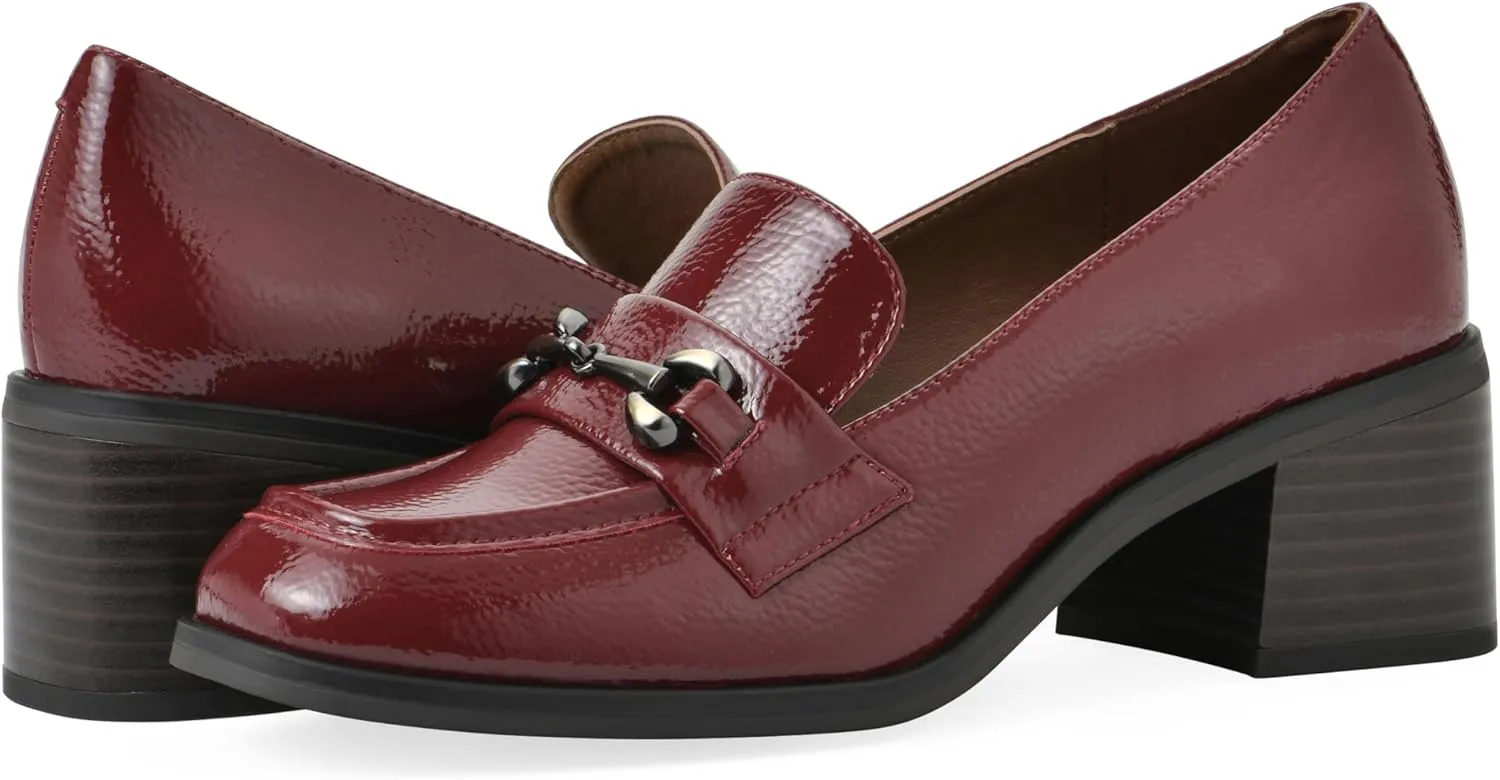 WHITE MOUNTAIN Women's Nacho Block Heel Loafer