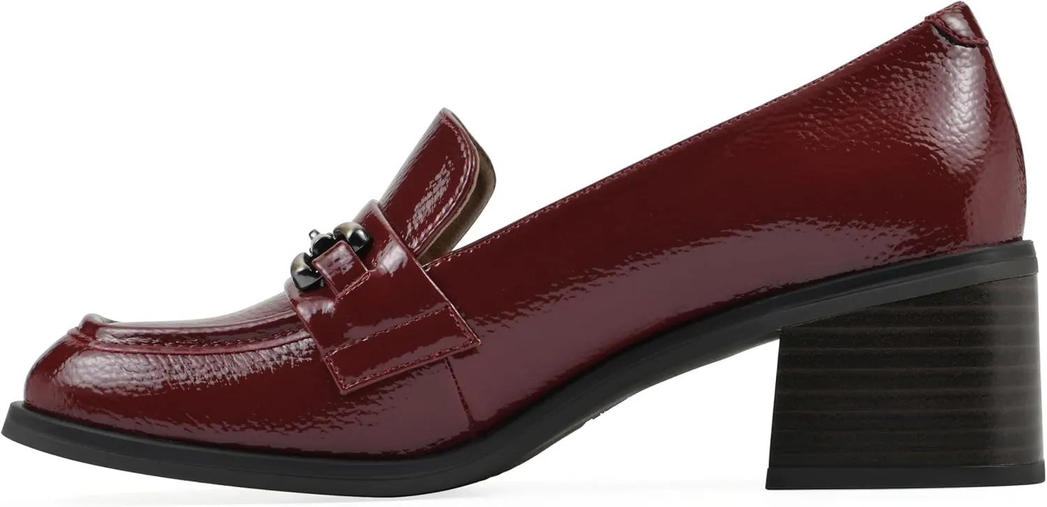 WHITE MOUNTAIN Women's Nacho Block Heel Loafer