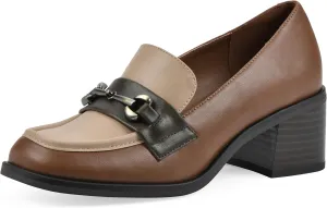 WHITE MOUNTAIN Women's Nacho Block Heel Loafer