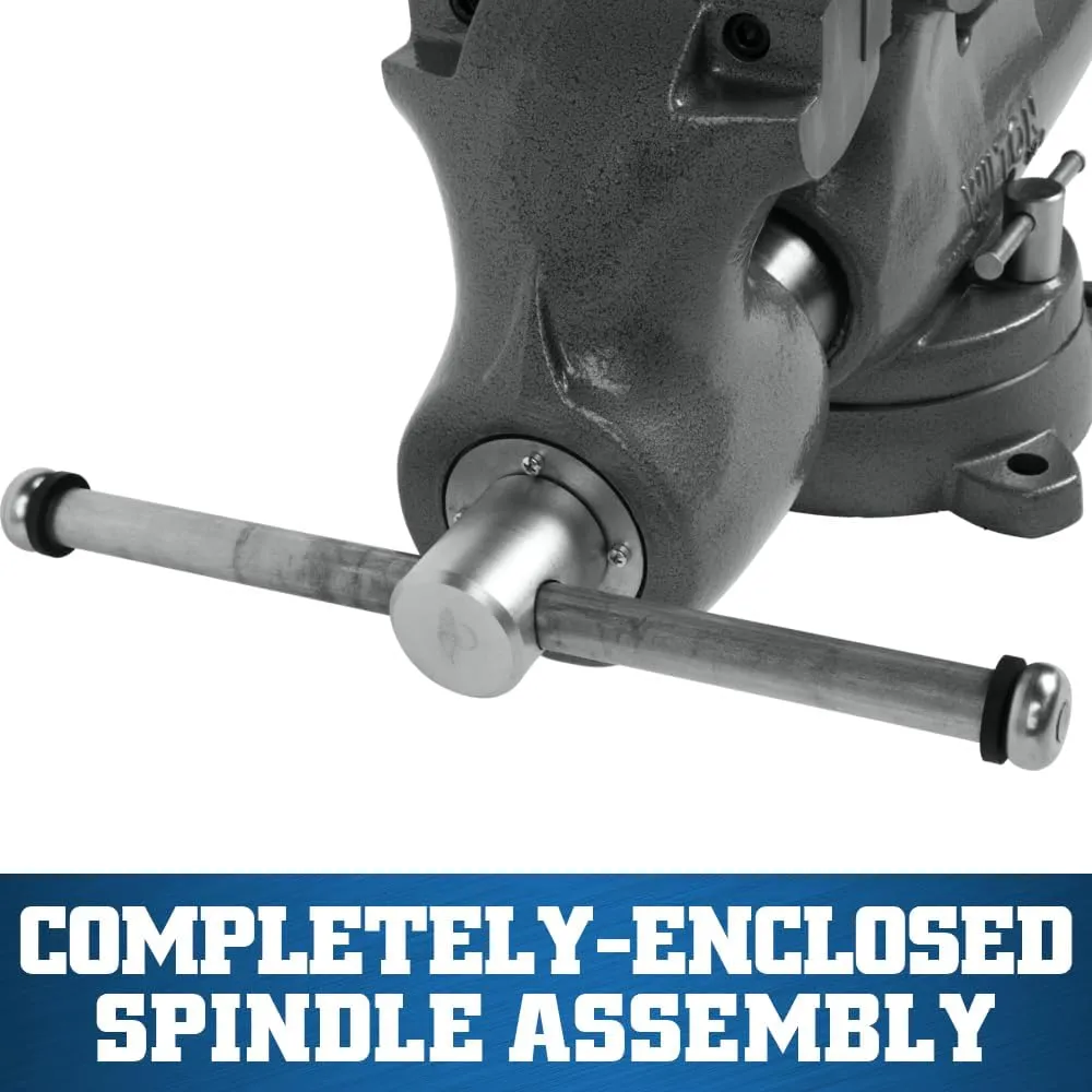 Wilton Machinist Bench Vise, 6" Jaw Width, 10" Jaw Opening, 5-1/2" Throat (Model 600S)