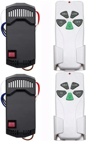 WN Ceiling Fan Remote Control Dimmable Replace for Hampton Bay, Harbor Breeze, Hunter-53T R28 KIT 2PACK
