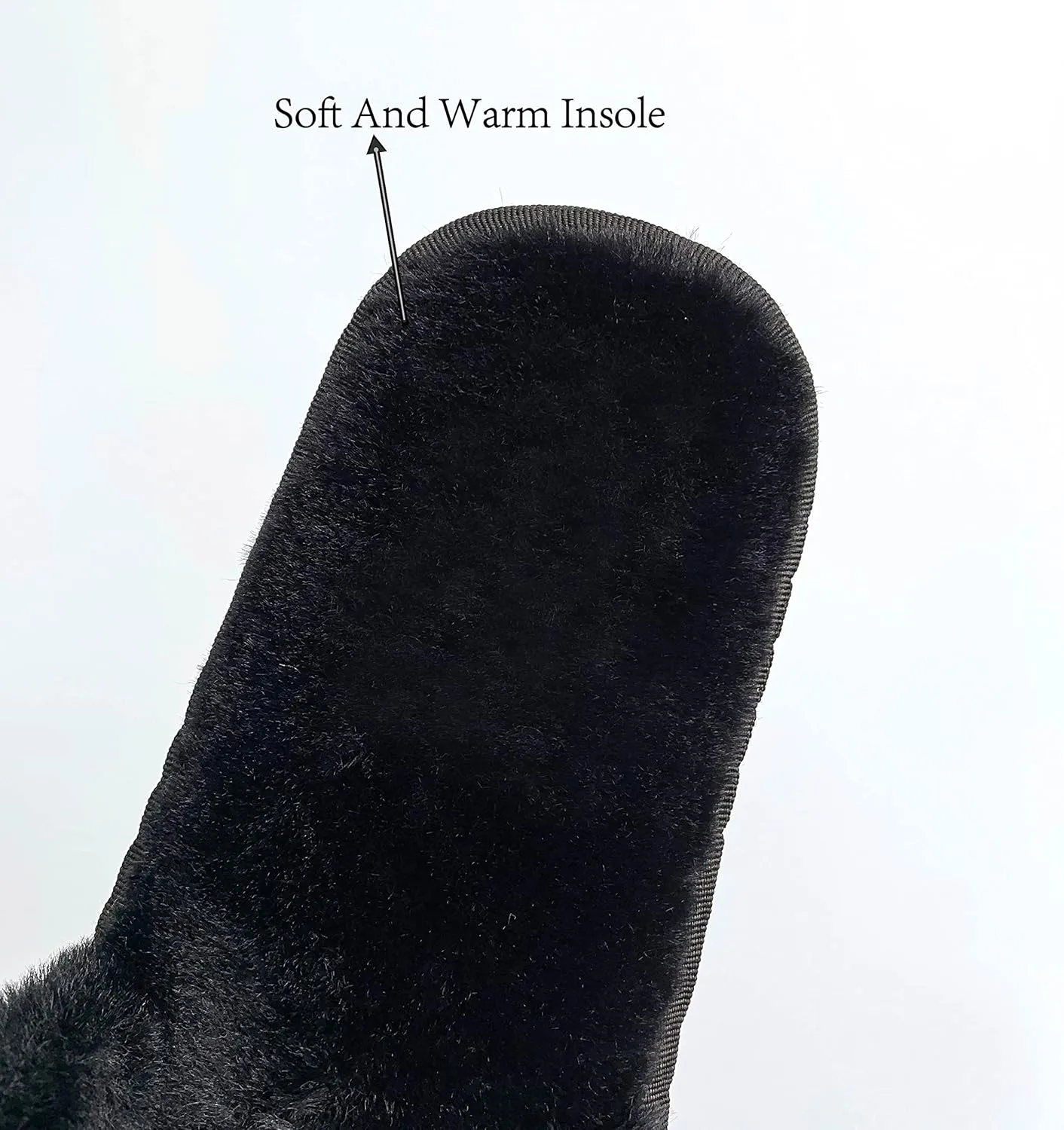 Women Slippers with Real Fox Fur Ball, Girl Furry Cozy Warm House Slipper, Open Toe Soft Flat Slide Sandals for Women Indoor Outdoor