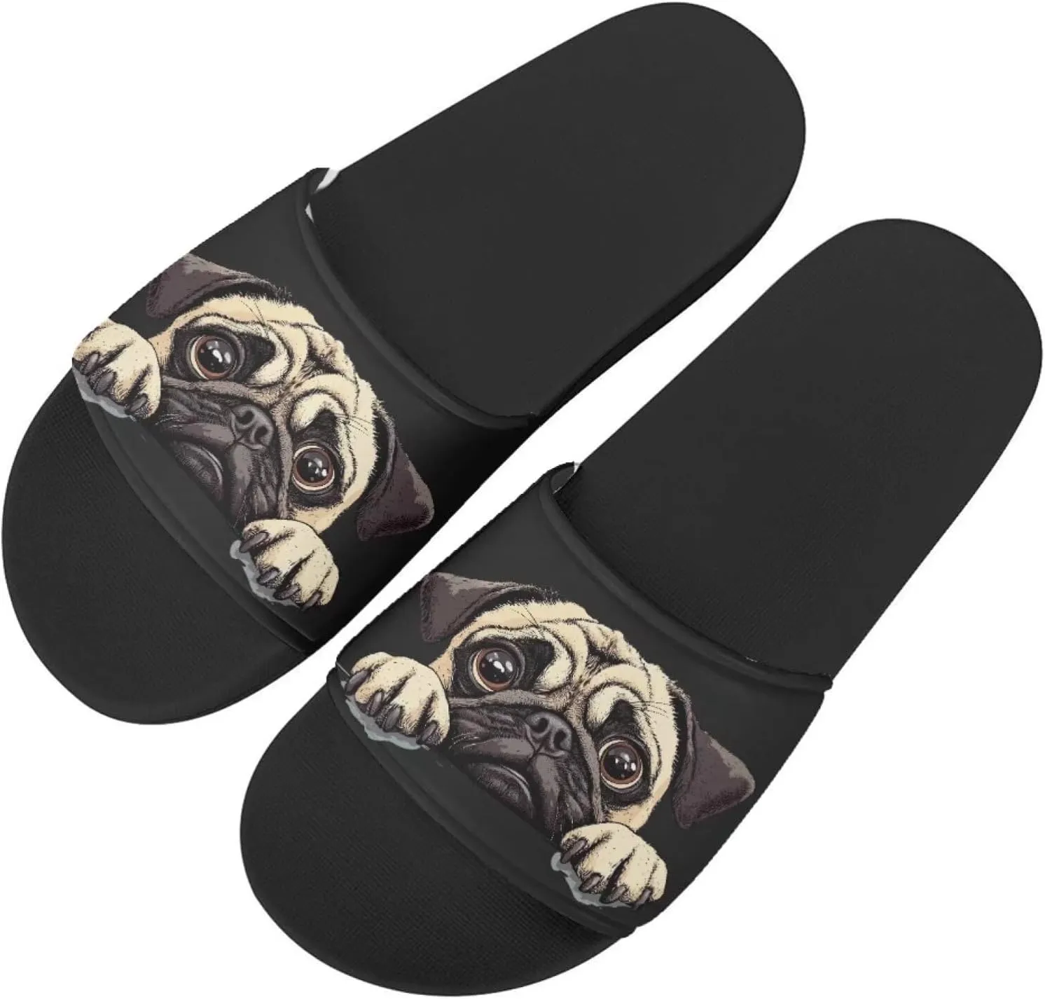 Womens Animal Printed Flat Sandals Non Slip Slide Sandals Shower Slippers Unisex Cute Summer Slide Slippers
